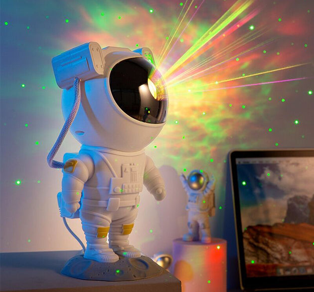 Creative Astronaut Galaxy Starry Sky Projector Nightlight USB Atmospher Bedroom Table Lamp