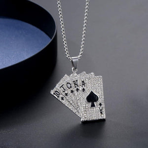 Playing Card poker Tag Pendent