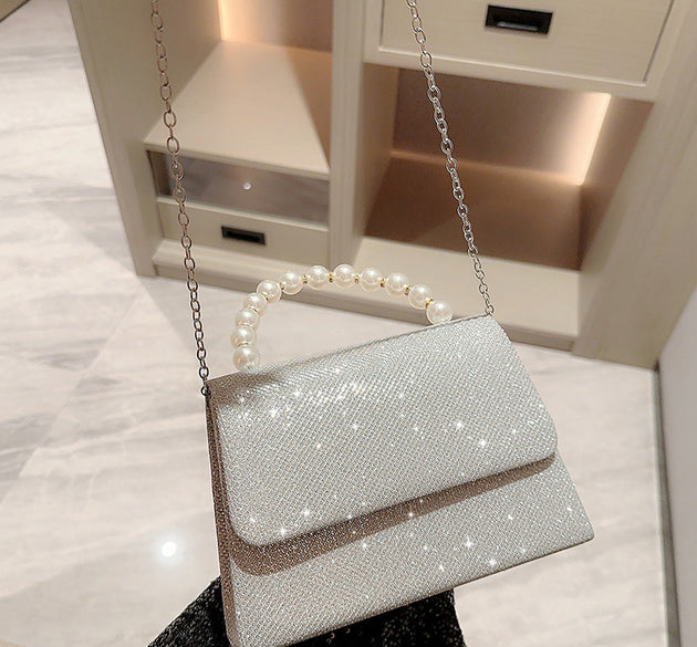 Women's Rhinestone Banquet With Evening Dress Small Bag