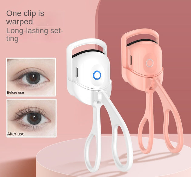 Eyelash Curler Portable Electric Heated Comb Eye Lash Long Lasting Eyelashes Curls Thermal Eyelash Curler Makeup Tools Heated Eyelash Curlers,Rechargeable Electric Eyelash Curler,Handheld Eyelash Heat