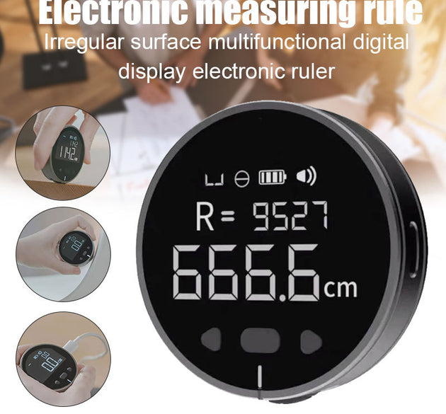 Distance Measuring Instrument Electronic Measuring Ruler Tape Measure High Definition Digital LCD High Precision Electronic Measuring Ruler Tool