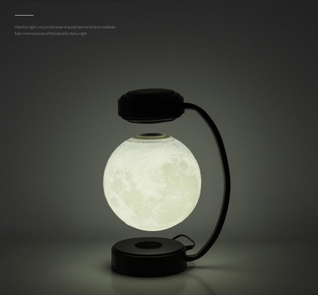 3D LED Moon Night Light Wireless Magnetic Levitating Rotating Floating Ball Lamp For School Office Bookshop Home Decoration