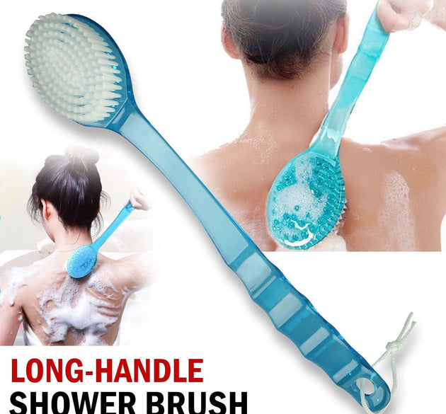 Long Handle Bath Body Brush Soft Back Shower Exfoliating Skin Scrubber Massager